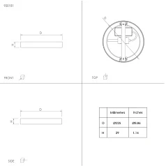 купить 900181 Светильник настенно-потолочн FUEVA5, 17W(LED), сталь, латунь в интернет-магазине в Санкт-Петербурге