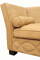 Прямой диван 3 места арт-деко Volte коричневый в интернет-магазине в Санкт-Петербурге