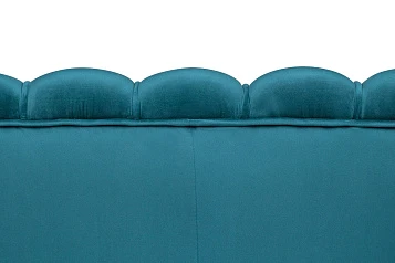 Диван для гостиниц Pearl Triple Marine Velvet на черных ножках в Санкт-Петербурге
