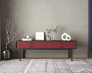 красивые Консоль с двумя ящиками "Emerson" арт EM23/red/L в Санкт-Петербурге