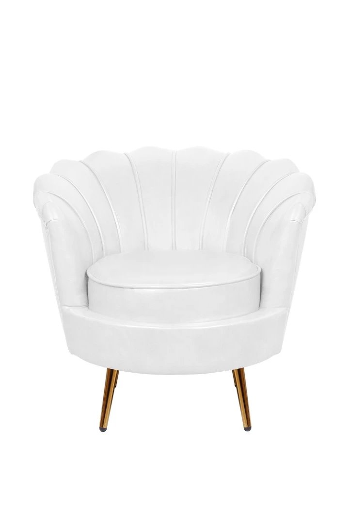 Низкое кресло ракушка Pearl White на заказ в интернет-магазине в Санкт-Петербурге
