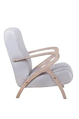Низкое кресло Fobos light grey в интерьере в Санкт-Петербурге