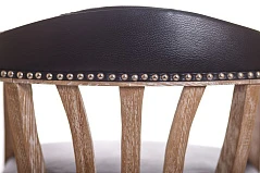 купить красивый Мягкий стул с подлокотниками Tanner Black Leather в Санкт-Петербурге