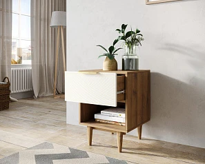 купить стильные Тумбочка с верхним ящиком "Line" LN10/GR1/beige в Санкт-Петербурге
