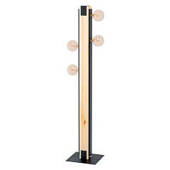 заказать 43471 Торшер LAYHAM, 4х60W (E27),основа 245х260, H1275, дерево, сталь, черный в интернет-магазине в Санкт-Петербурге