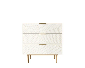 стильный Комод с тремя ящиками "Line" LN12/GR1/beige на заказ в Санкт-Петербурге