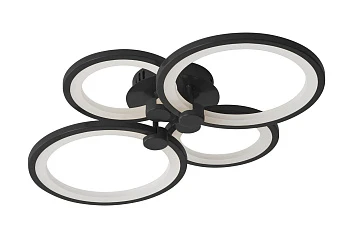 фото Люстра Oris 4 rings black в интерьере в Санкт-Петербурге