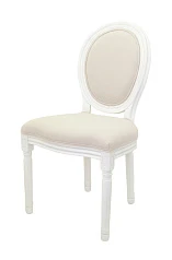 купить стильный Дизайнерский обеденный стул Volker Beige and White в Санкт-Петербурге
