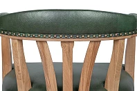 купить стильный Мягкий стул с подлокотниками Tanner Green Leather в интернет-магазине в Санкт-Петербурге