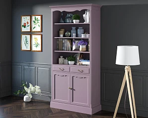 купить красивый Книжный шкаф "Leontina Lavanda" арт ST9330L в Санкт-Петербурге