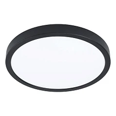 купить стильные 901014 Светодиодный накладной светильник с датчиком движения FUEVA 5, 20,5W (LED), 3000K, 2400lm, ?285, сталь, чёрный/пластик, белый в Санкт-Петербурге