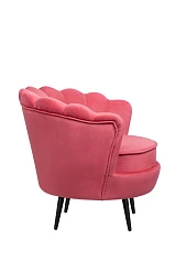 Низкое кресло ракушка Pearl Karmin на черных ножках в интернет-магазине в Санкт-Петербурге