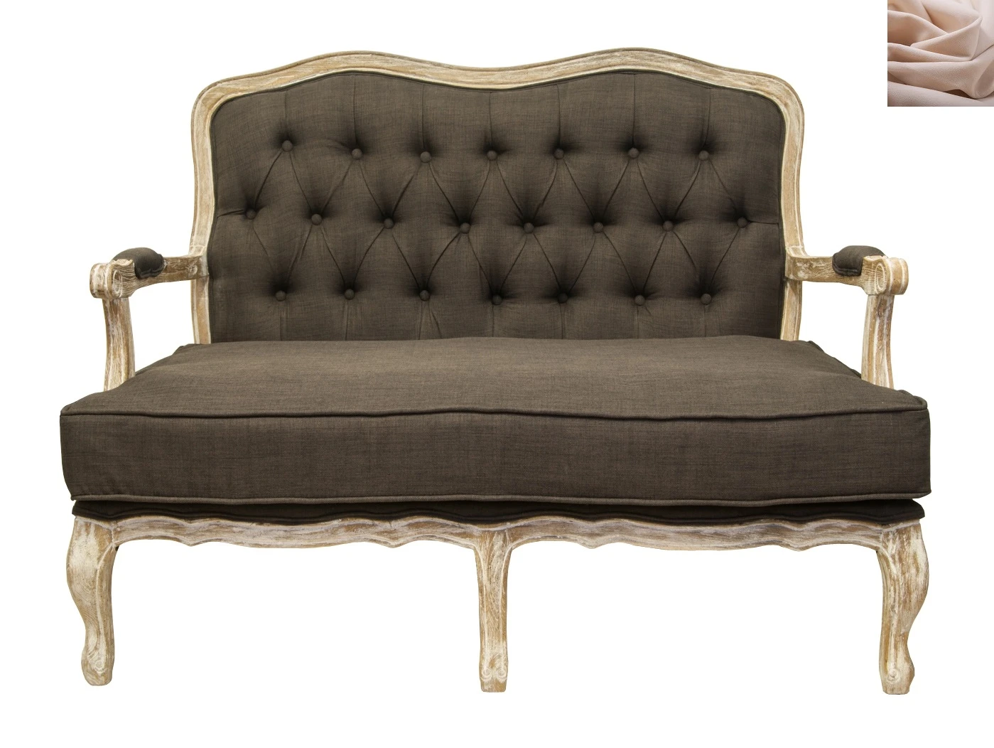 купить стильный Диван модерн прямой Yareli Brown V2 цвет бежевый в интернет-магазине в Санкт-Петербурге