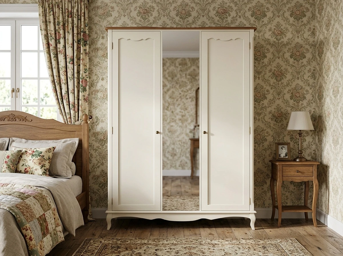 купить Шкаф "Леонтина (Leontina)" двухстворчатый с зеркалом арт ST9327Z в Санкт-Петербурге