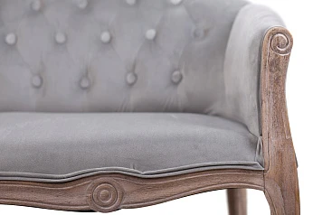 стильный Двухместный дизайнерский диван Kandy Double Grey Velvet на заказ в Санкт-Петербурге