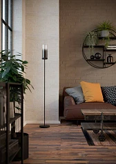 купить 44004 Торшер TOOTHILL, 1х40W (E27), L1535, ?150, сталь черный / затемненное стекло, черный прозрачный в интернет-магазине в Санкт-Петербурге