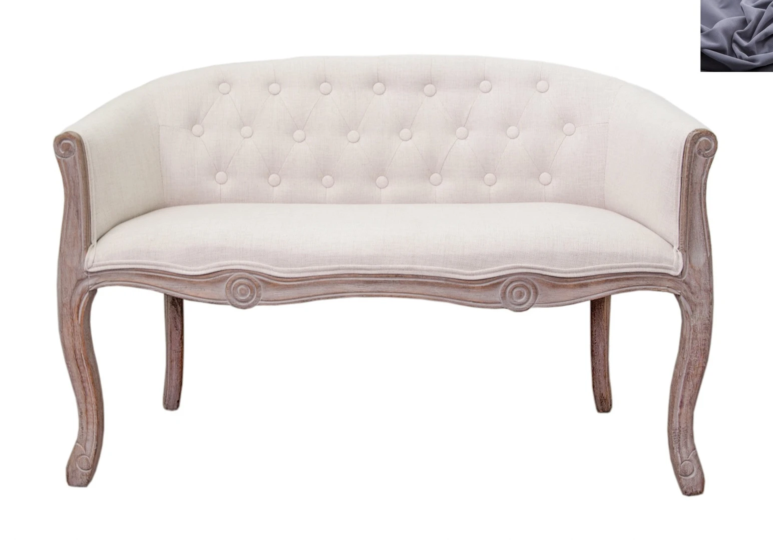 Двухместный диван Kandy Double Beige цвет темно серый в Санкт-Петербурге