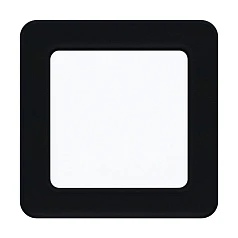 фото 99187 Светодиодный встраиваемый светильник FUEVA 5, 5,5W (LED), 117х117, ET26, 700lm, 4000K, сталь, черный в интерьере в Санкт-Петербурге