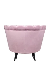 заказать Кресло ракушка Pearl Pink на черных ножках в Санкт-Петербурге