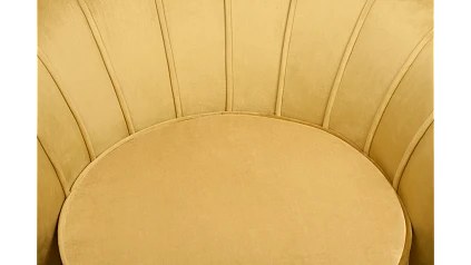 Кресло с пуфом ракушка Pearl Yellow в Санкт-Петербурге