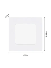 64607 Светодиодный встраиваемый светильник FUEVA 1 PRO, 5,5W(LED) в Санкт-Петербурге