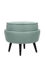 купить Пуф Pearl Adorn Green на черных ножках в Санкт-Петербурге