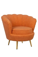 фото Низкое кресло Pearl Orange Boucle в Санкт-Петербурге
