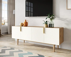 фото Комод под TV с четыремя дверками "Line" LN06/GR1/beige в Санкт-Петербурге