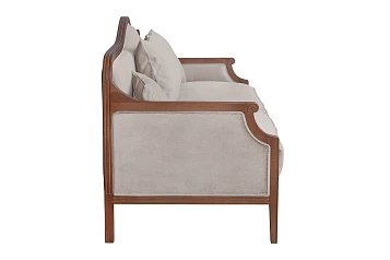 Диван с высокой спинкой для гостиниц Madesta Grey в интерьере в Санкт-Петербурге