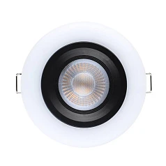 900915 Комплект встраиваемых светильников CALONGE, 3X4,8W (LED), 3000K, 1860lm, ?100, пластик, черный, белый в Санкт-Петербурге