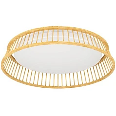 купить 900797 Потолочный светильник LUPPINERIA, 20W (LED), 3000K, 2400lm, H95, ?450, сталь, коричневый, белый / пластик, белый в Санкт-Петербурге