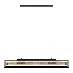 красивые 43788 Люстра NOHALES, 4X40W (E27), L1120, B170, H1500, сталь, черный, латунь на заказ в Санкт-Петербурге