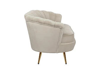 Диван ракушка для гостиниц Pearl Triple Taupe в интерьере в Санкт-Петербурге