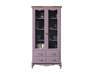 красивый Шкаф Leontina Lavanda для посуды высокий 4 ящика  арт ST9355/4L в интернет-магазине в Санкт-Петербурге