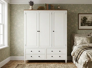 фото Шкаф трехстворчатый "Одри (Odri)" с ящиками арт od2127KR3 в Санкт-Петербурге