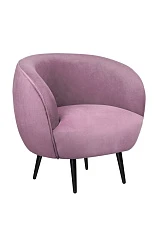 купить красивое Мягкое кресло Benee Pink на черных ножках в Санкт-Петербурге
