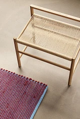 СКАМЬЯ HUBSCH, БУМАЖНЫЙ ШНУР, ДУБ FSC, НАТУРАЛЬНЫЙ в Санкт-Петербурге