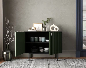 красивые Комод с двумя дверками "Emerson" арт EM02/green/L в интернет-магазине в Санкт-Петербурге