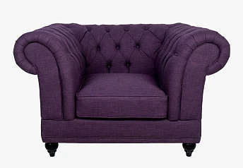 Низкое кресло Dasen Purple в интерьере в Санкт-Петербурге