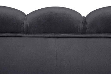 Трехместный диван ракушка для гостиниц Pearl Triple Black на заказ в интернет-магазине в Санкт-Петербурге