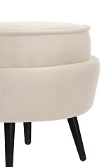 купить Пуф Pearl Adorn Beige на черных ножках в Санкт-Петербурге