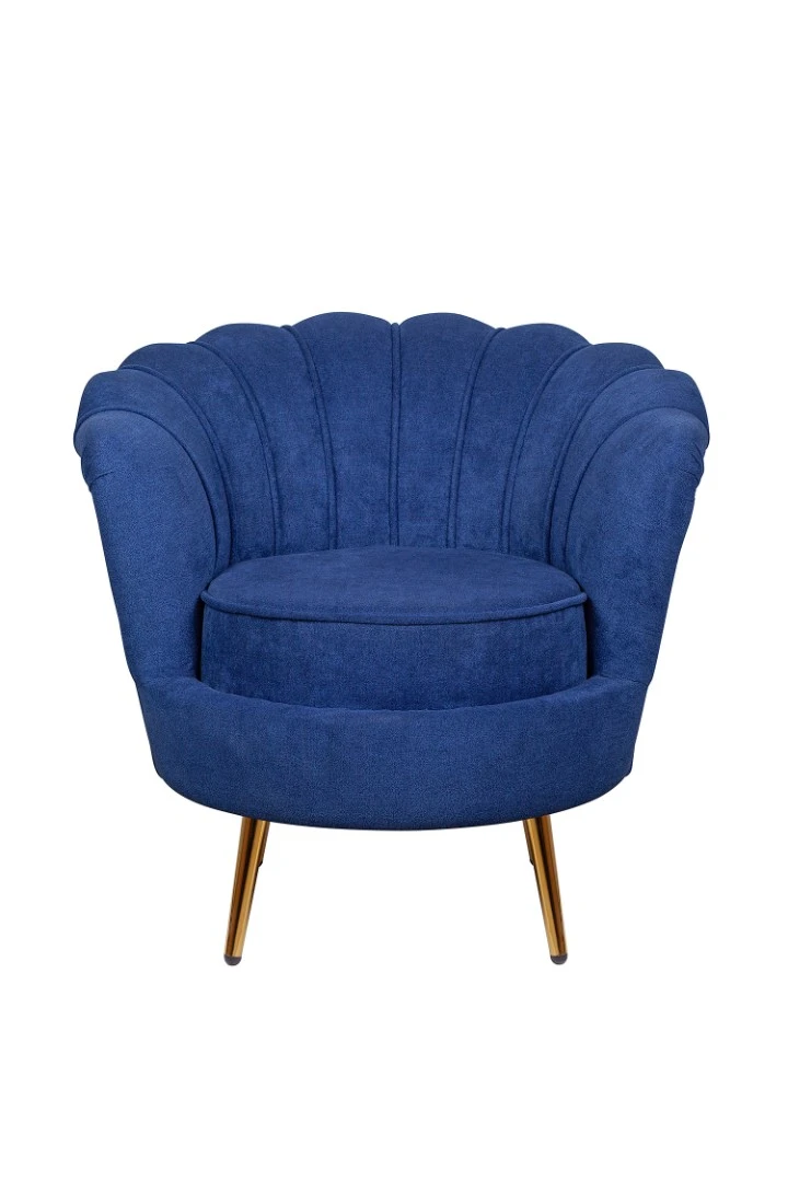 красивое Низкое кресло ракушка Pearl синий в интернет-магазине в Санкт-Петербурге