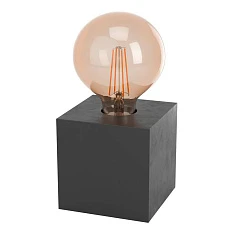 Настольная лампа PRESTWICK 2, 1x40W(E27), дерево, черный в Санкт-Петербурге