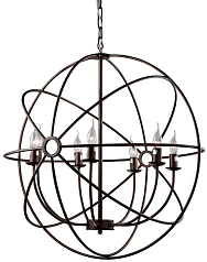 красивые Люстра Foucault'S Orb Crystal Nude D62 на заказ в Санкт-Петербурге