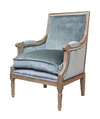 красивое Классическое кресло Coolman Grey Velvet в интернет-магазине в Санкт-Петербурге