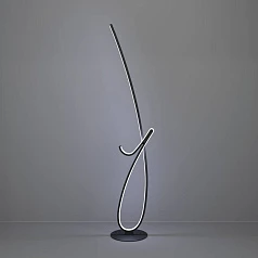 902349 Светодиодный торшер с регулировкой цветовой температуры CARDONCITO, 20W(LED), 2700K, 4000K, 6500K, 2400lm, сталь, черный, белый в Санкт-Петербурге