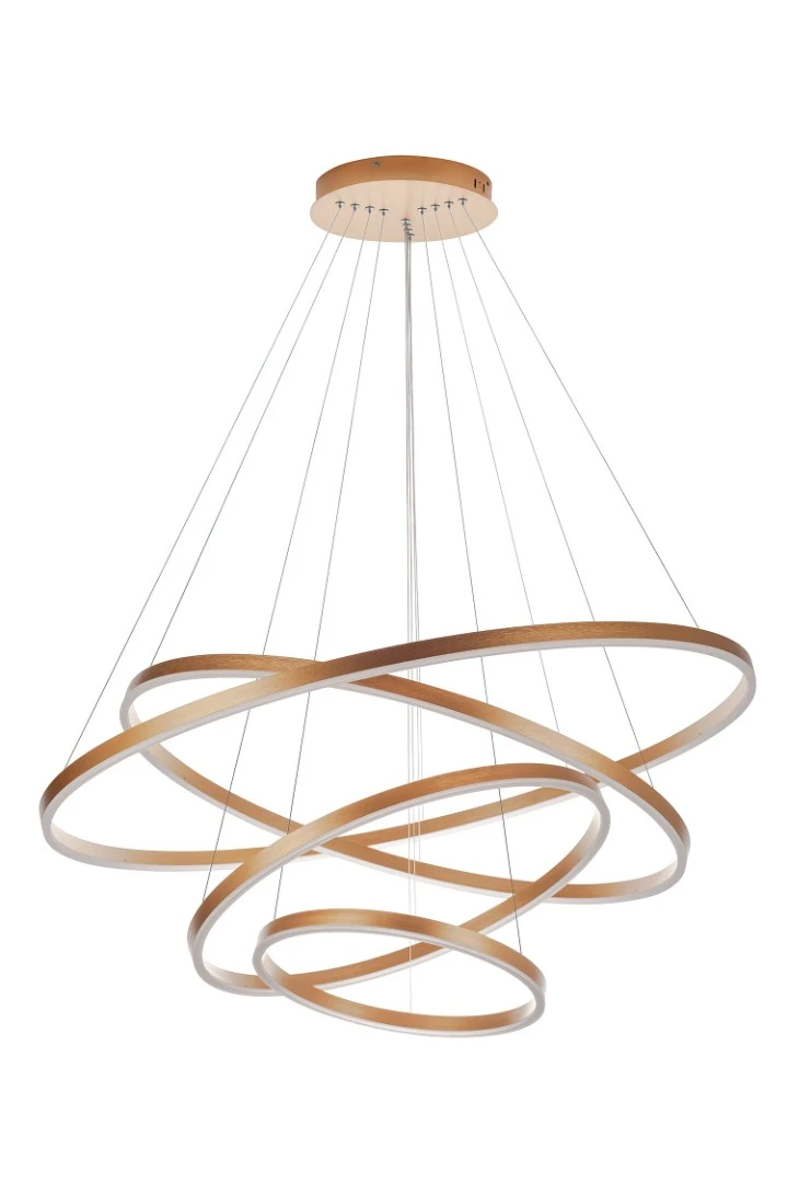 Люстра Orblaze 4 rings 1000 gold в интерьере в Санкт-Петербурге