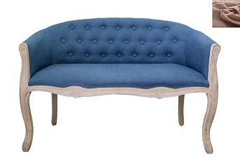 купить красивый Дизайнерский двухместный диван Kandy Double Blue цвет коричневый в интернет-магазине в Санкт-Петербурге