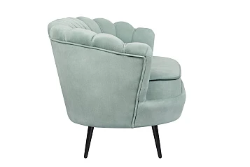 Диван ракушка Pearl Double Green на черных ножках в Санкт-Петербурге