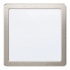 красивые 99185 Светодиодный встраиваемый светильник FUEVA 5, 17W (LED), 216х216, ET26, 2100lm, 4000K, сталь, никель в Санкт-Петербурге